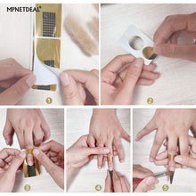 Load image into Gallery viewer, 200 Pcs Nail Extension Tips Form Guide Stickers Horseshoe-Shaped and Rectangle-Shaped
