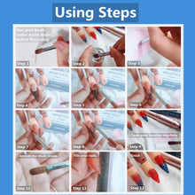 Load image into Gallery viewer, Acrylic Nail Brush for Acrylic Powder Manicure Pedicure Kolinsky Sable Acrylic Nails Round Nail Art Brush with red wood handle #Size 8 10 12
